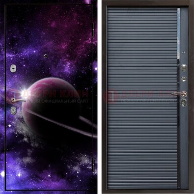 Металлическая дверь с фотопечатью Сатурна ДФ-20 в Курске