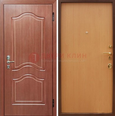 Входная дверь отделанная МДФ и ламинатом внутри ДМ-159 в Курске