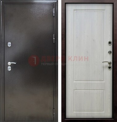 Коричневая железная дверь с МДФ ДМ-170 в Электроуглях