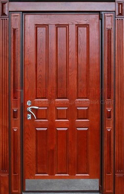 Красная входная дверь для улицы с МДФ ДМ-532 в Курске