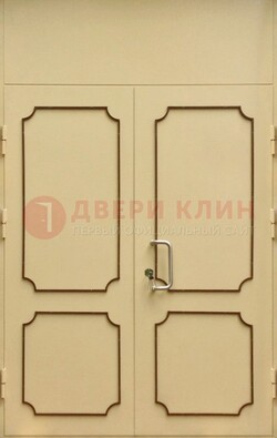 Светлая двухстворчатая дверь для загородного дома с МДФ ДМ-534 в Курске