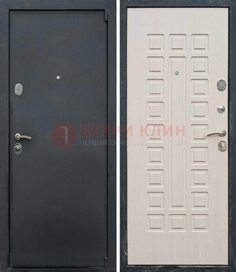 Черная металлическая дверь с порошковым покрытием ДП-101 в Курске