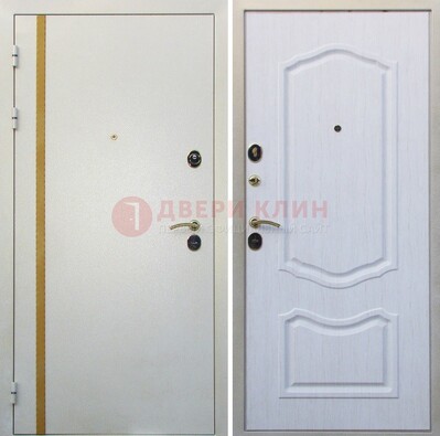 Белая входная дверь с порошковым напылением ДП-136 в Курске