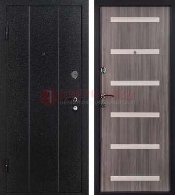 Черная стальная дверь с порошковым окрасом ДП-199 в Сергиевом Посаде