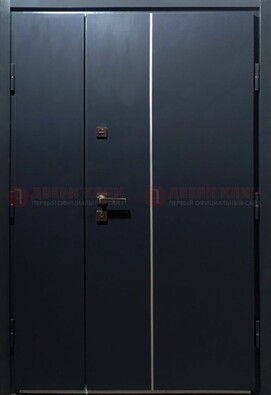 Темная металлическая дверь с порошковым покрытием ДП-220 в Курске