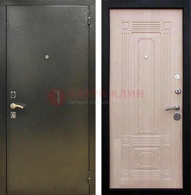 Входная темно-серая дверь с порошковым напылением и МДФ ДП-273 в Курске