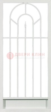 Стальная решетчатая дверь в белом цвете с пикой ДР-11 в Курске