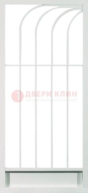 Белая металлическая решетчатая дверь ДР-17 в Курске