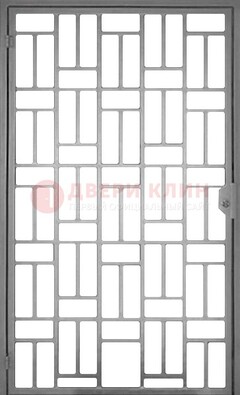 Металлическая решетчатая дверь в сером цвете ДР-23 в Курске