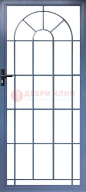 Синяя металлическая решетчатая дверь ДР-28 в Курске