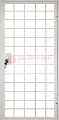 Белая металлическая решетчатая дверь ДР-2 в Курске