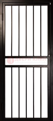 Темная стальная решетчатая дверь для дома ДР-45 в Курске
