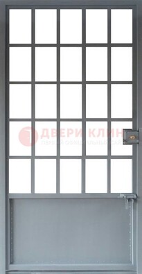 Металлическая решетчатая дверь в сером цвете ДР-7 в Курске