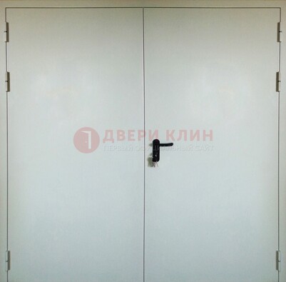Белая металлическая противопожарная дверь ДТ-8 в Курске