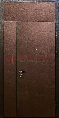 Тамбурная дверь с верхней фрамугой с винилискожей ДТМ-7 в Курске