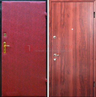 Красная входная дверь с винилискожей ДВ-30 в Курске