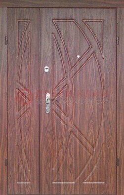 Железная тамбурная полуторная дверь с МДФ ПЛ-7 в Курске