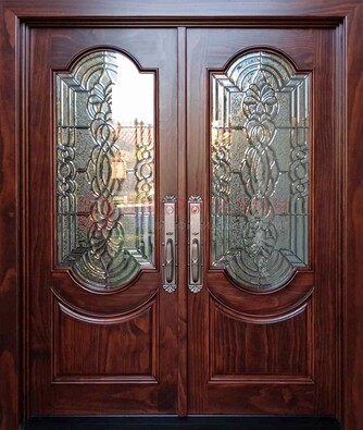 Классическая железная дверь с массивом дуба для входа ВЖ-23 в Курске